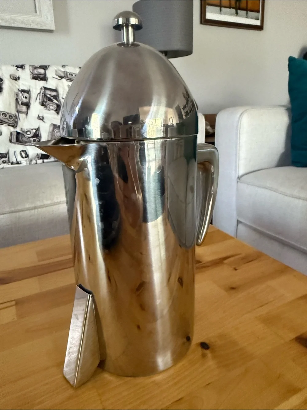Stainless Steel Coffee Press - Silver